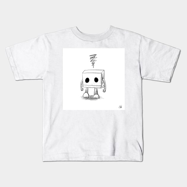 March of Robots: Day 4 Kids T-Shirt by hollydoesart